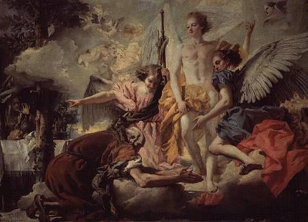 Abraham and the Three Angels from Giovanni Domenico Tiepolo