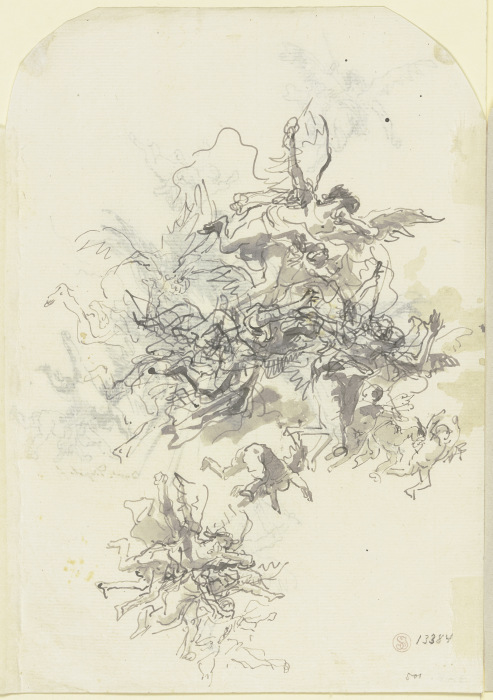 Fliegende Engel und Putten from Giovanni Domenico Tiepolo