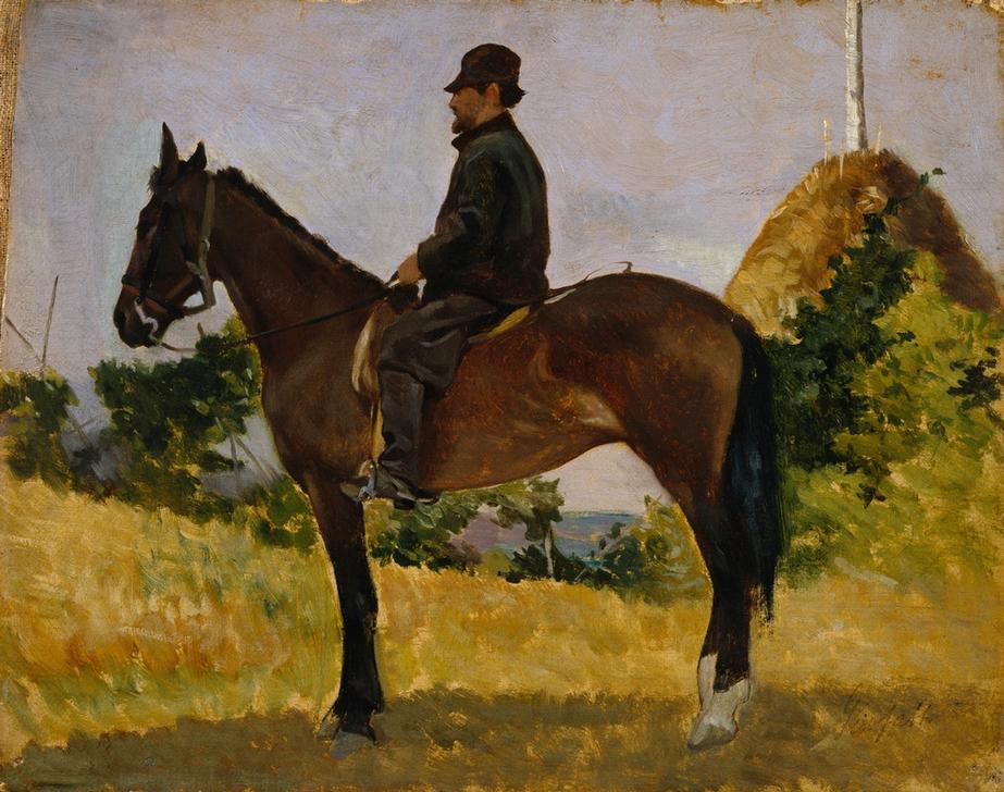 Diego Martelli a cavallo from Giovanni Fattori