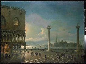 Evening atmosphere on the Piazzetta in view of San Giorgio Maggiore