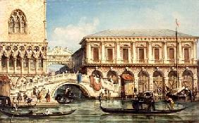 View of the Doge's Palace, the Bridge of Sighs and the Prison