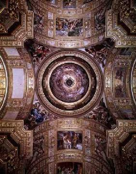 The Vision of Paradise, frescoes on the ceiling and cupola of Sant'Andrea della Valle, Rome