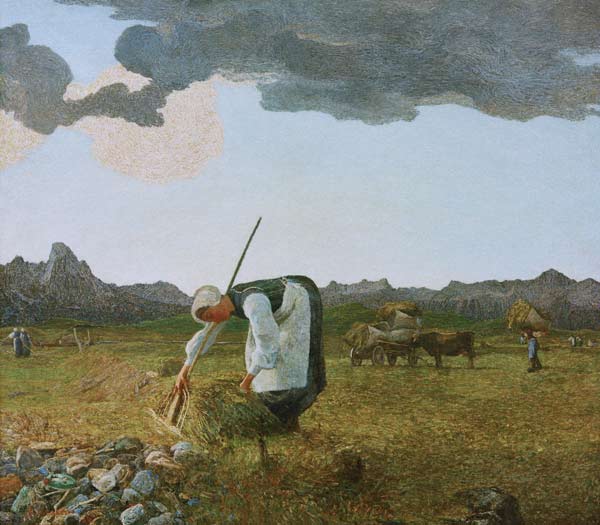 Giovanni Segantini / The Hay Harvest from Giovanni Segantini