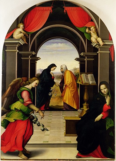 The Annunciation and the Visitation from Girolamo del Pacchia