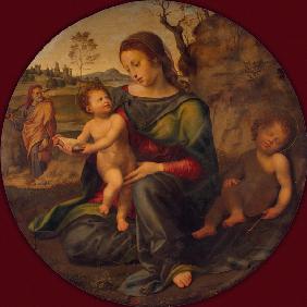 The Holy Family with the young John the Baptist