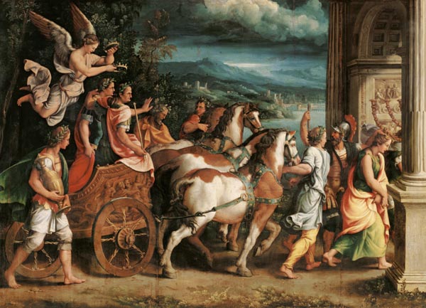 The Triumph of Titus and Vespasian from Giulio Romano