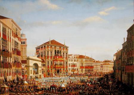 Napoleon I (1769-1821) Presiding over a Regatta in Venice from Giuseppe Borsato