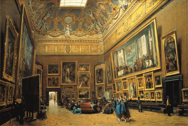 Der Salon Carre im Louvre from Giuseppe Castiglione