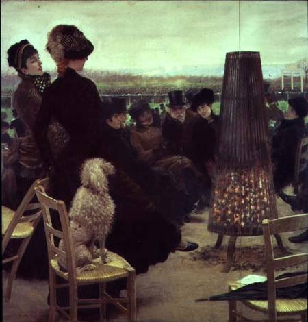 The Races at Auteuil, part of a triptych from Giuseppe or Joseph de Nittis