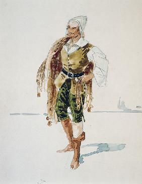 Costume for Barnabas in Act III of La Gioconda by Amilcare Ponchielli
