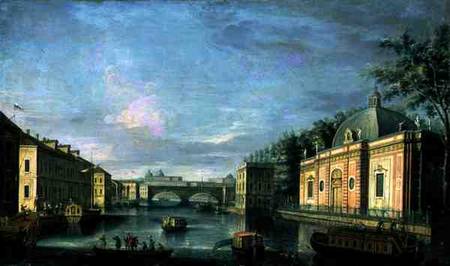 View of the Fontanka River in St Petersburg from Giuseppe Valeriani