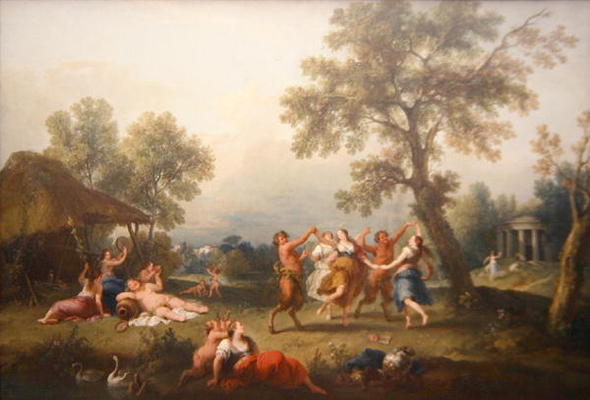 Bacchanal (oil on canvas) from Giuseppe Zais