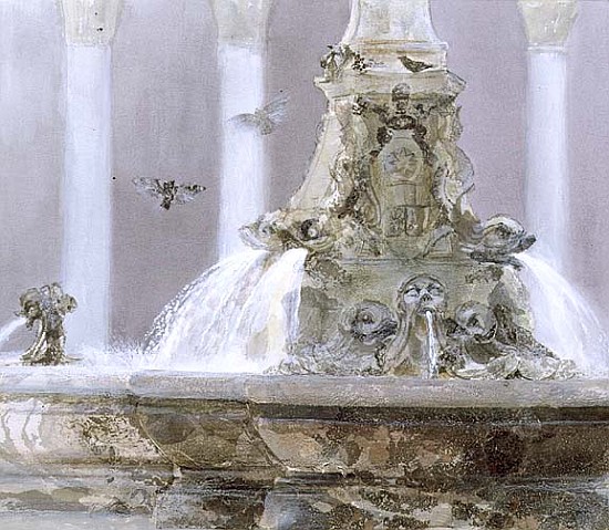 The Pantheon Fountain, Rome, 1983 (w/c and gouache on paper)  from Glyn  Morgan