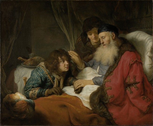 Isaac blessing Jacob from Govaert Flinck