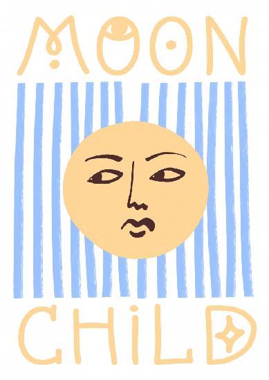 Striped Moon Child