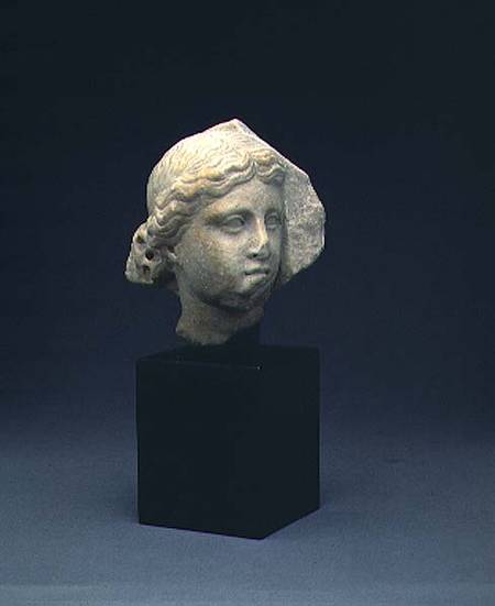 Head of a woman from a funerary reliefClassical Period from Greek