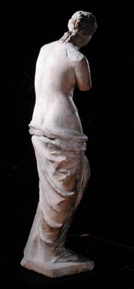 Rear view of Aphrodite, the 'Venus de Milo', Hellenistic period from Greek