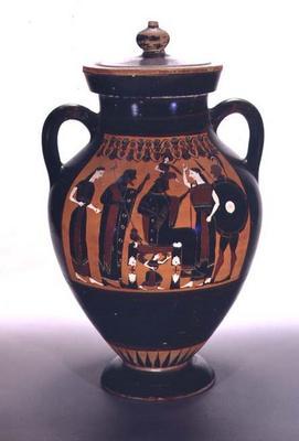 Attic black-figure amphora depicting the Birth of Athena (pottery)