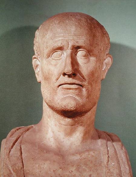 Bust of Alcibiades (c.450-04 BC) from Greek School