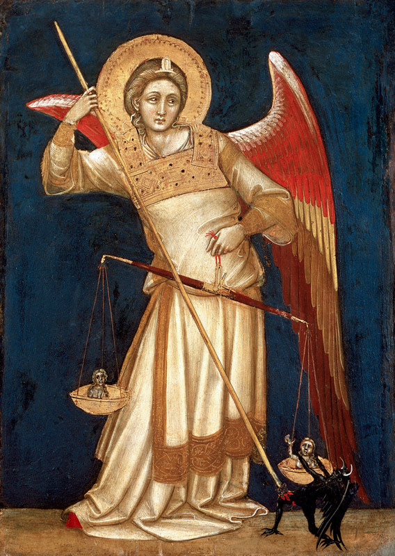 Guariento / Angel of Justice with scales from Guariento d` Arpo