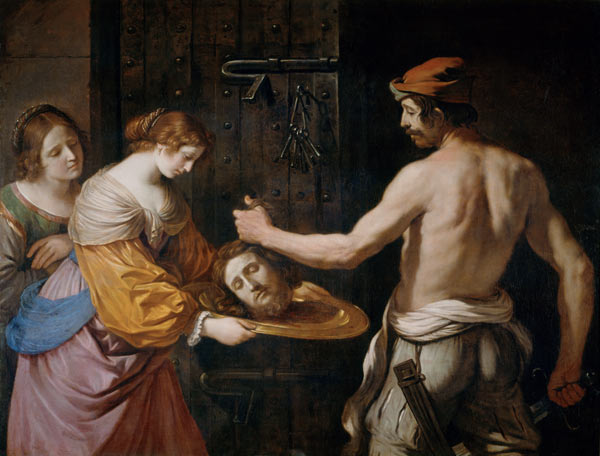 Guercino, Salome empfängt Haupt Johannes from Guercino (eigentl. Giovanni Francesco Barbieri)