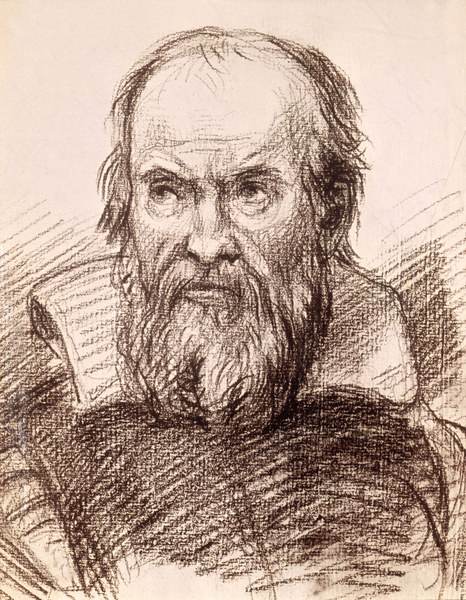 Galilei / Portrait / Drawing / Reni from Guido Reni