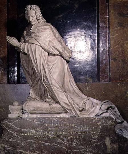 The Tomb of Cardinal Guillaume Dubois (1656-1723) from Guillaume I Coustou