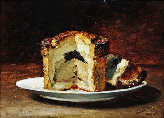 Still life of pie from Guillaume Romain Fouace