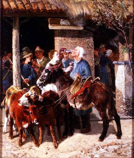 The Calf Merchant from Guiseppe Palizzi