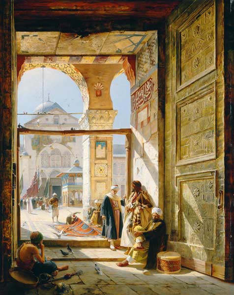 Das Tor der großen Umayyad Moschee in Damaskus from Gustav Bauernfeind