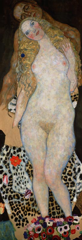 Adam and Eva from Gustav Klimt