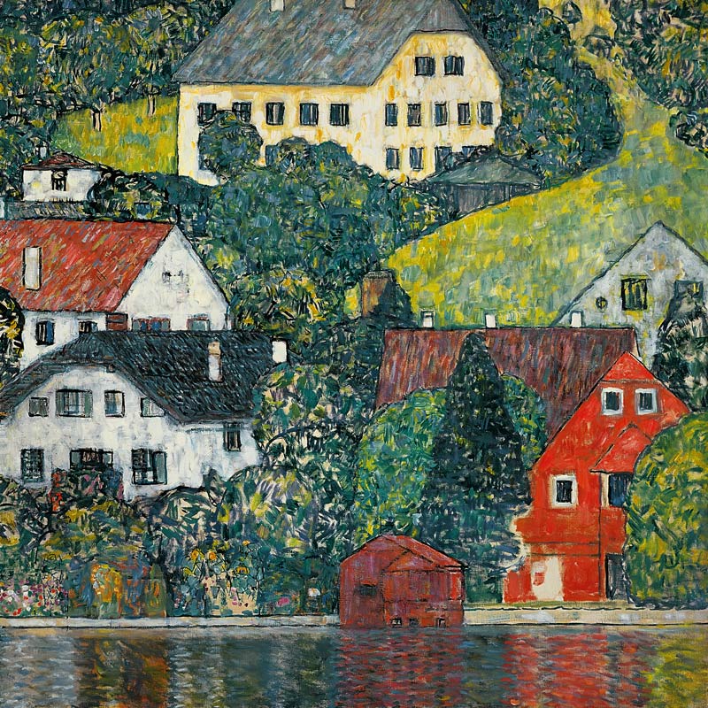 Houses in Unterach at the Attersee from Gustav Klimt