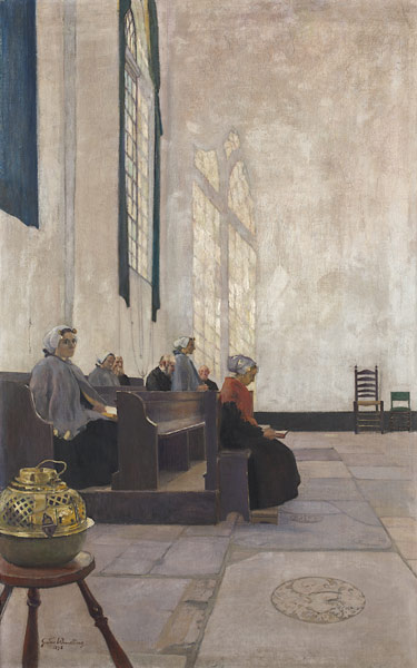 Kircheninneres (Kirche in Scheveningen) from Gustav Wendling