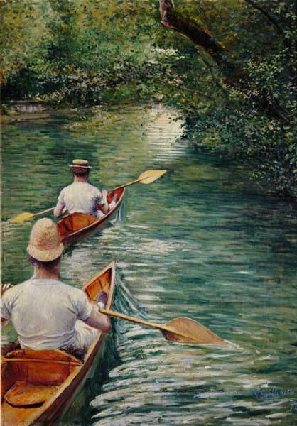 Canoes , Caillebotte from Gustave Caillebotte