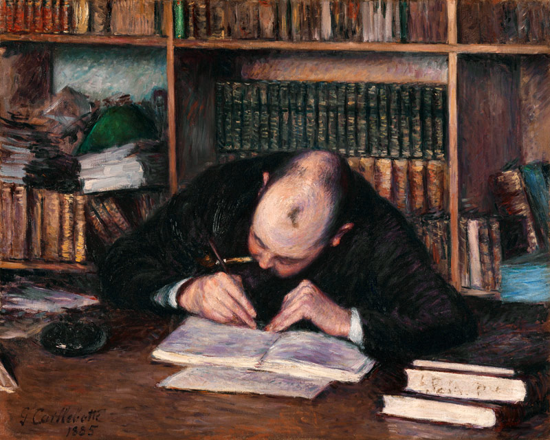 Portrait of the Bookseller E. J. Fontaine from Gustave Caillebotte