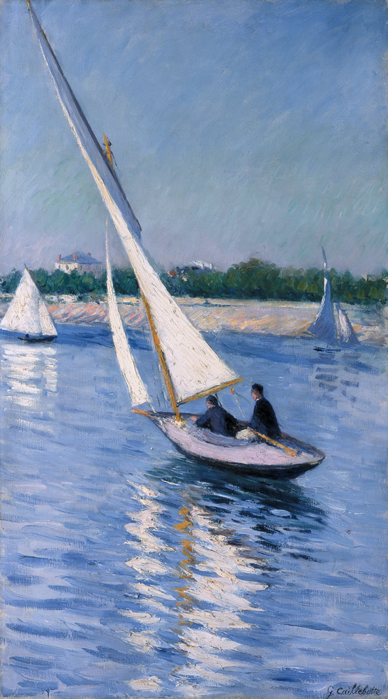 Segelboot auf der Seine bei Argenteuil from Gustave Caillebotte