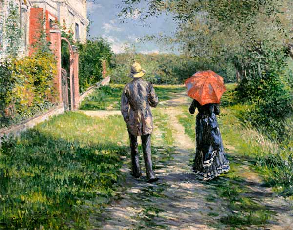 The Path Uphill from Gustave Caillebotte