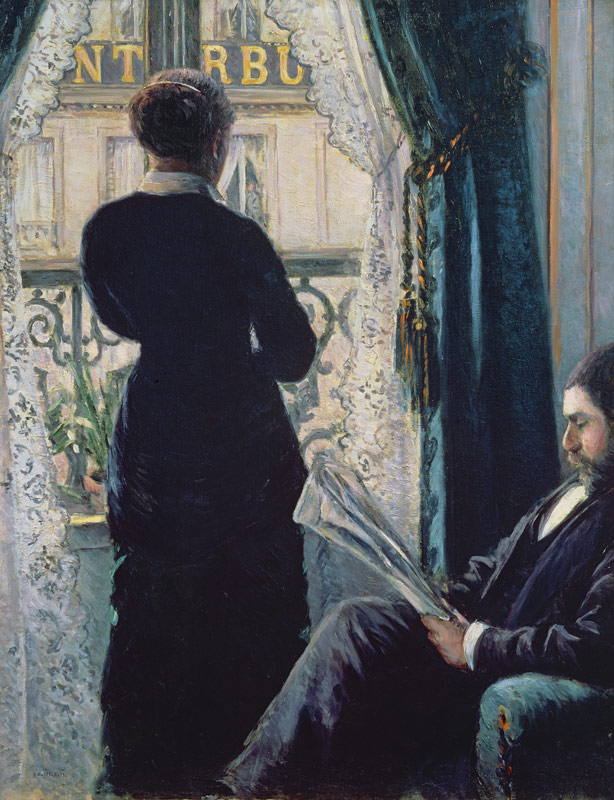 Inneres, Frau bei dem Fenster from Gustave Caillebotte