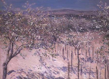 Orchard with Flowering Apple Trees, Colombes from Gustave Caillebotte