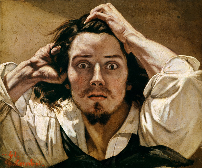 Self-Portrait - The Desperate from Gustave Courbet