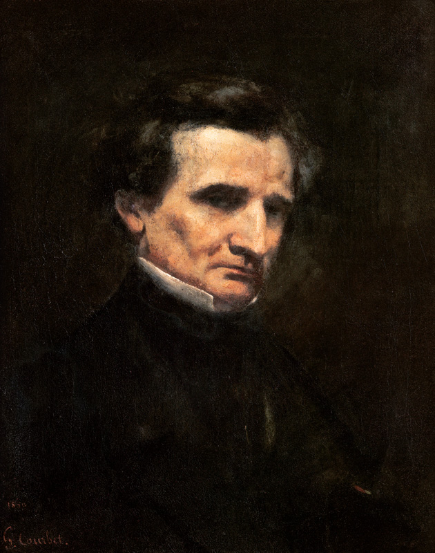 Portrait of Hector Berlioz (1803-1869) from Gustave Courbet