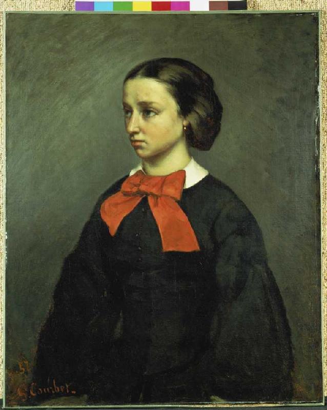 Portrait the Mademoiselle Jacquet. from Gustave Courbet