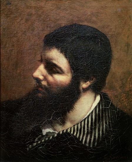 Self Portrait with Striped Collar from Gustave Courbet