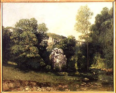 The stream of the Breme emerging from the Puits Noir from Gustave Courbet