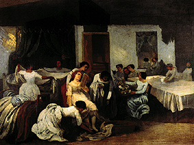 The toilet of the bride. from Gustave Courbet