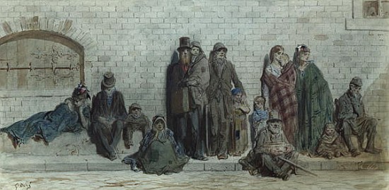 London Street Scene, c.1868-72 from Gustave Doré