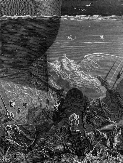The Spirit that had followed the ship from the Antartic, scene from ''The Rime of the Ancient Marine from Gustave Doré