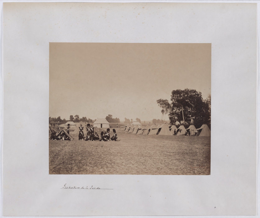 Manoeuvre at Châlons-sur-Marne: "Grenadiers of the Guard" from Gustave Le Gray