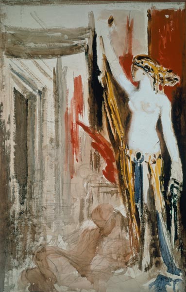 Moreau / Delilah / Watercolour from Gustave Moreau