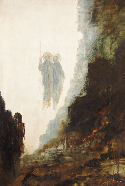 The angels of Sodom (detail) from Gustave Moreau